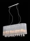 Isla, klasyczna lampa wisząca, biała, E14, MDM1870-4 WH